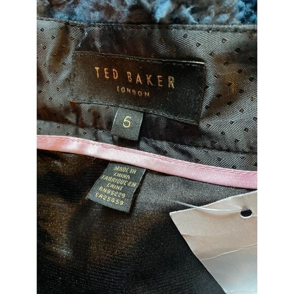 NWT Ted Baker London Ted Size 5/US 12 Ovald Glitch Floral Full Skirt - Picture 4 of 4